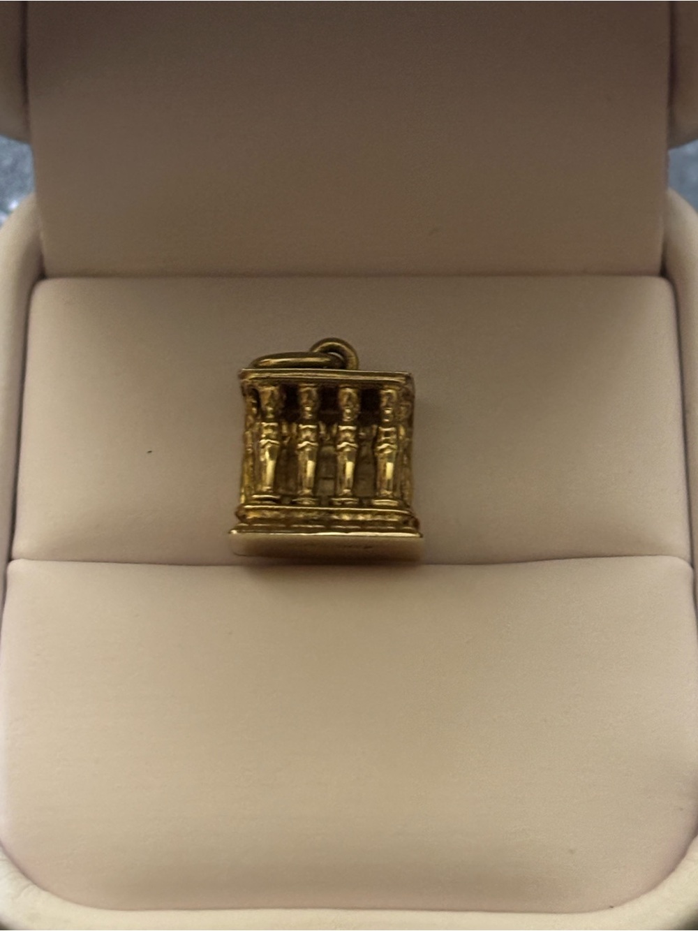 Vintage 14k Caryatids of the Erechtheion Charm